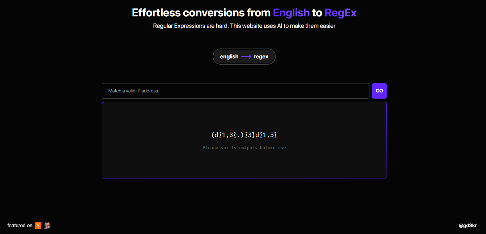 Automated-regex-builder