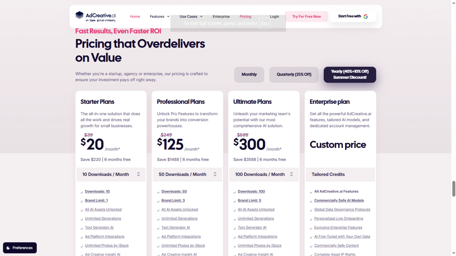 AdCreative.ai-Pricing-Plans