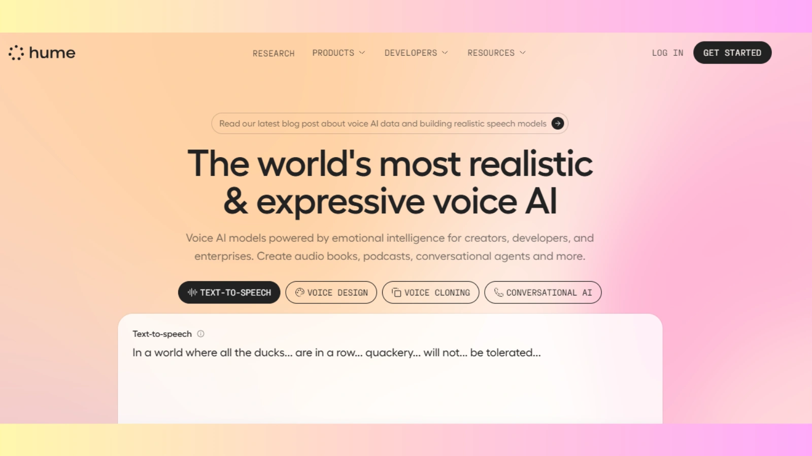 Hume – AI Voice Generator for Natural, Expressive Audio hume