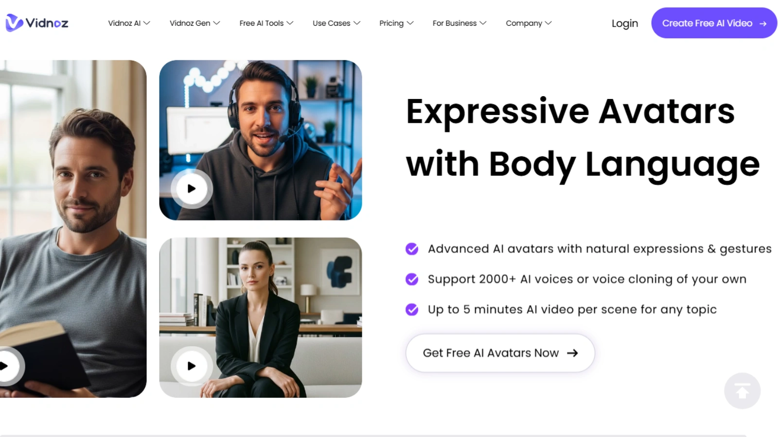 Vidnoz AI vidnoz-ai-best-free-text-to-video-for-beginners