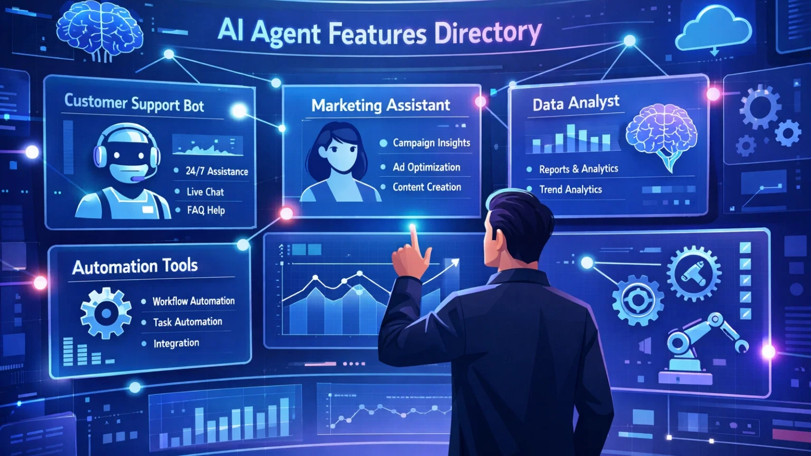 Inside SaasTrac's AI Agent Features Directory: What Makes It Different top-ai-agent-directory-for-seo-growth