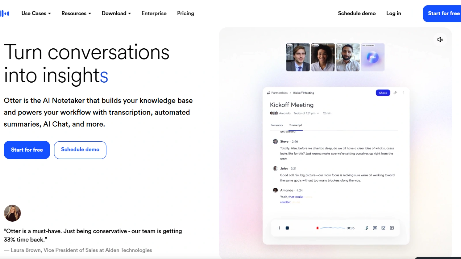 Otter AI otter-ai-dashboard