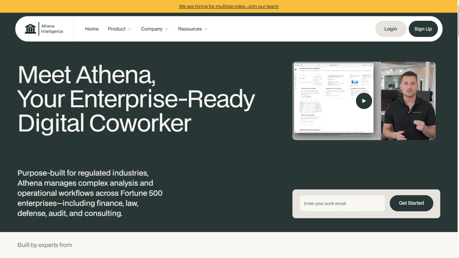 Athena Intelligence — Your 247 Enterprise AI Analyst athena-intelligence