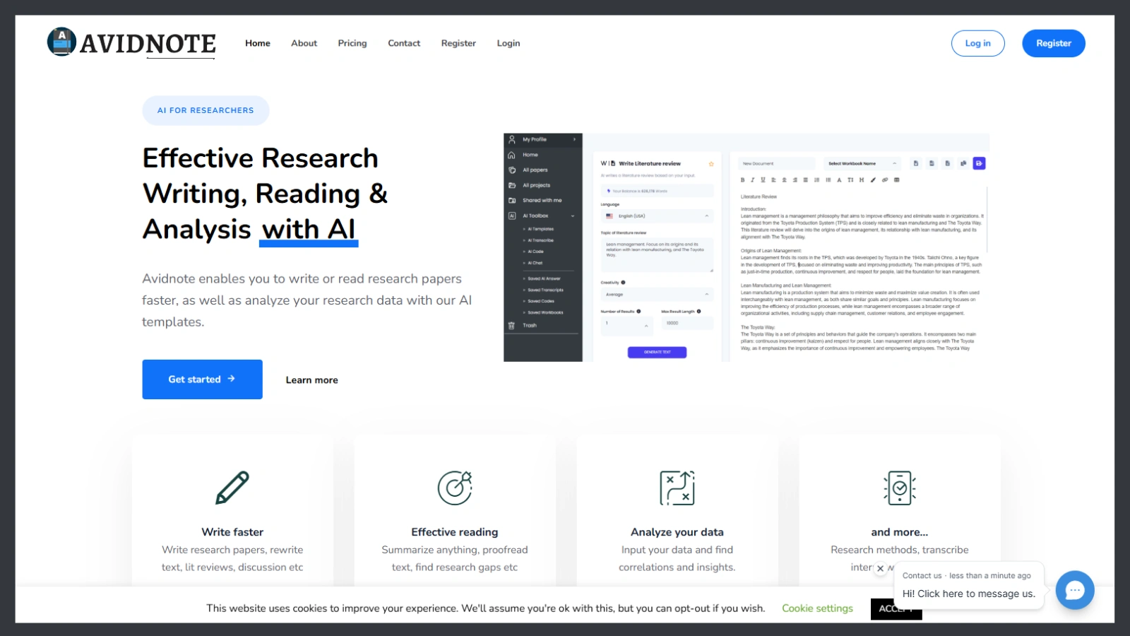 Avidnote — Your AI Lab Partner for Faster, Smarter Research avidnote