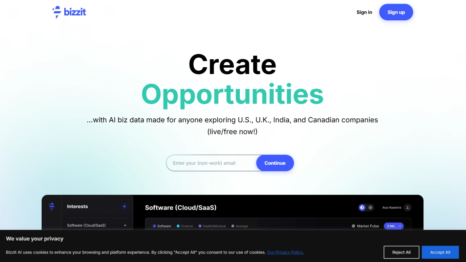 Bizzit — AI Business Insights, Tailored for You bizzit