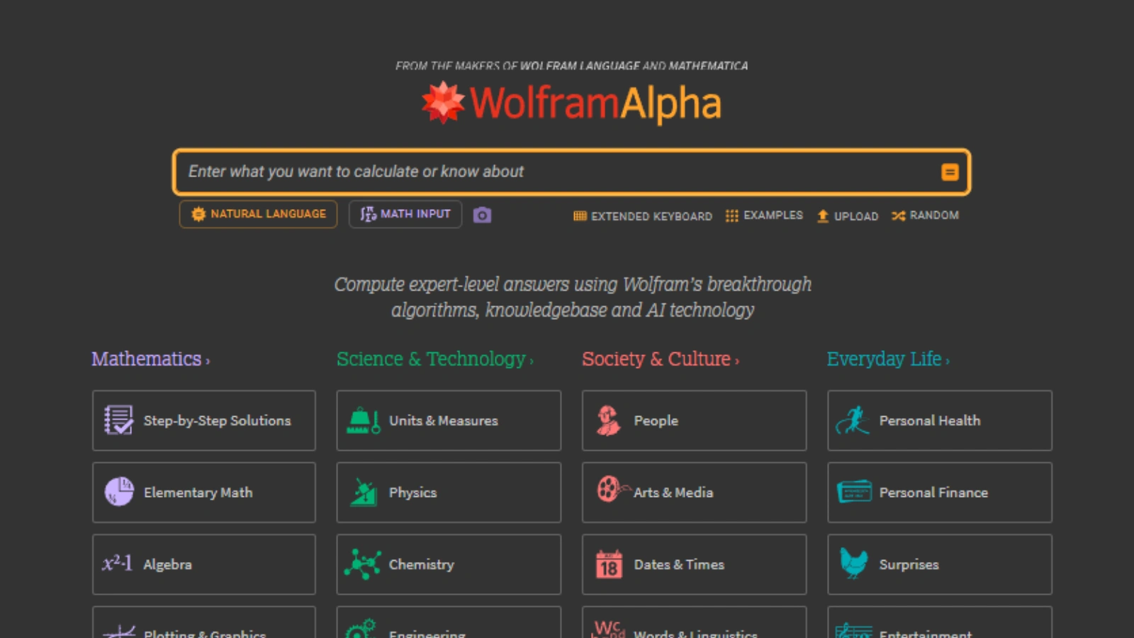Wolfram Alpha wolfram-alpha